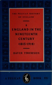 Cover of: England in the Nineteenth Century (1815-1914) [Volume 8 of The Pelican History of England]