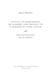 Cover of: Epistle to Marguerite de Navarre: and, Preface to a sermon by John Calvin