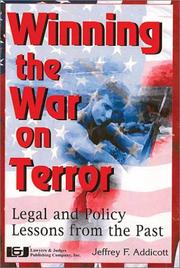 Cover of: Winning the War on Terror: Legal and Policy Lessons From the Past