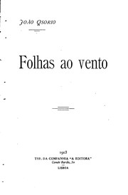 Cover of: Folhas ao vento. by João Osorio
