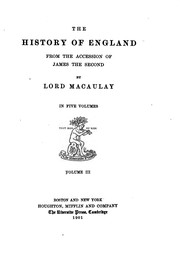 Cover of: The history of England from the accession of James the Second by Thomas Babington Macaulay