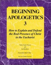 Cover of: Beginning Apologetics 3  by Frank Chacon, Jim Burnham