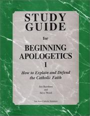 Cover of: Study Guide for Beginning Apologetics by Jim Burnham, Steve Wood