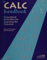 Cover of: The Calc Handbook: Conceptual Activities for Learning the Calculus