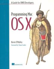 Cover of: Programming Mac OS X by O'Malley, Kevin
