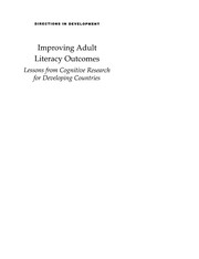 Cover of: Improving adult literacy outcomes: lessons from cognitive research for developing countries
