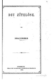 Cover of: Diu zîtelôse