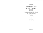 The Babylonian Gilgamesh epic by Andrew R. George