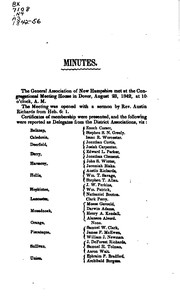 Cover of: Minutes of the General Association of New-Hampshire