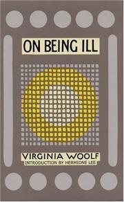 Cover of: On being ill by Virginia Woolf