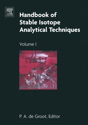 Cover of: Handbook of stable isotope analytical techniques