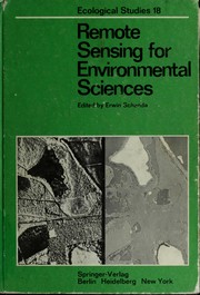 Cover of: Remote sensing for environmental sciences by Erwin Schanda, Ronald Thomas H. Collis