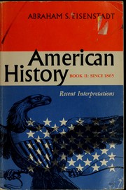 Cover of: American history: recent interpretations : since 1865
