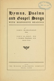 Cover of: Hymns, Psalms and gospel songs by James McGranahan