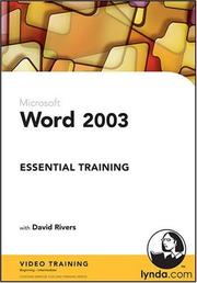 Cover of: Word 2003 Essential Training