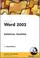 Cover of: Word 2003 Essential Training