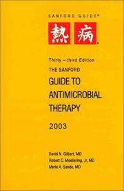 Cover of: The Sanford Guide to Antimicrobial Therapy 2003 (Pocket Sized)