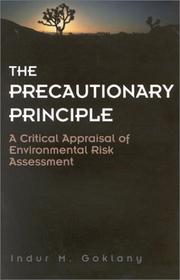 The Precautionary Principle by Indur M. Goklany