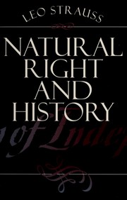Cover of: Natural Right and History by Leo Strauss