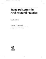 Cover of: Standard letters in architectural practice by David Chappell