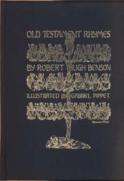 Cover of: Old Testament Rhymes by Robert Hugh Benson