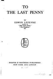 Cover of: To the last penny