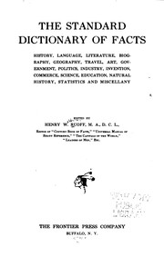 Cover of: The standard dictionary of facts by Ruoff, Henry W.