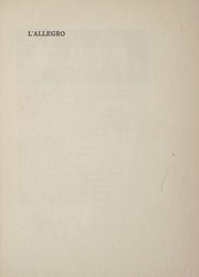 Cover of: L' allegro and Il penseroso by John Milton
