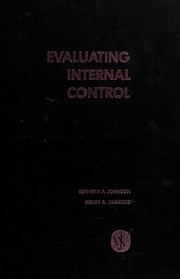 Evaluating internal control by Kenneth Paul Johnson