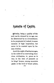 Cover of: Isabella of Castile, 1492-1892.