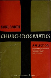 Cover of: Church dogmatics by Karl Barth epistle to the Roman’s