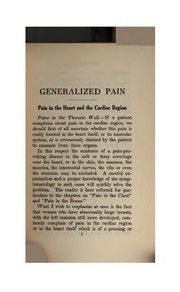 Cover of: Generalized pain