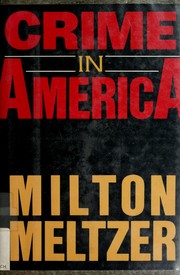 Cover of: Crime in America by Milton Meltzer