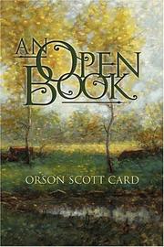 Cover of: An Open Book by Orson Scott Card