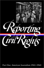Cover of: Reporting Civil Rights, Part One by 