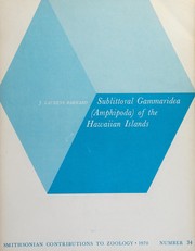 Cover of: Sublittoral Gammaridea (Amphipoda) of the Hawaiian Islands
