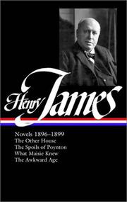 Cover of: Novels, 1896-1899 by Henry James