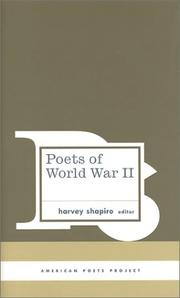 Poets of World War II by Harvey Shapiro