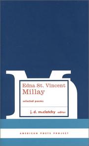 Cover of: Selected poems by Edna St. Vincent Millay