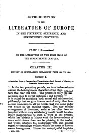 Cover of: Introduction to the Literature of Europe in the Fifteenth, Sixteenth and ... by Henry Hallam