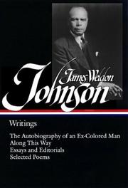 Cover of: James Weldon Johnson: Writings