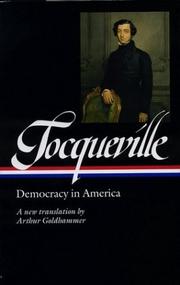 Cover of: Tocqueville by Alexis de Tocqueville