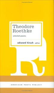 Cover of: Selected poems by Theodore Roethke