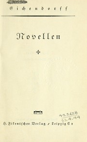 Cover of: Novellen.: [Textrevision: Walter Hoyer]