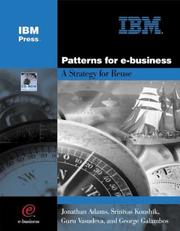 Cover of: Patterns for e-business by Jonathan Adams, Srinivas Koushik, Guru Vasudeva, George Galambos