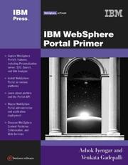 Cover of: IBM WebSphere Portal Primer (Websphere Software)