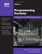 Cover of: Programming Portlets: An Introduction Using IBM WebSphere Portal