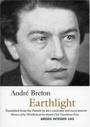 Cover of: Earthlight (Green Integer, 102) by André Breton