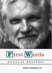 Cover of: First Words | Douglas Messerli