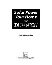 Cover of: Solar power your home for dummies